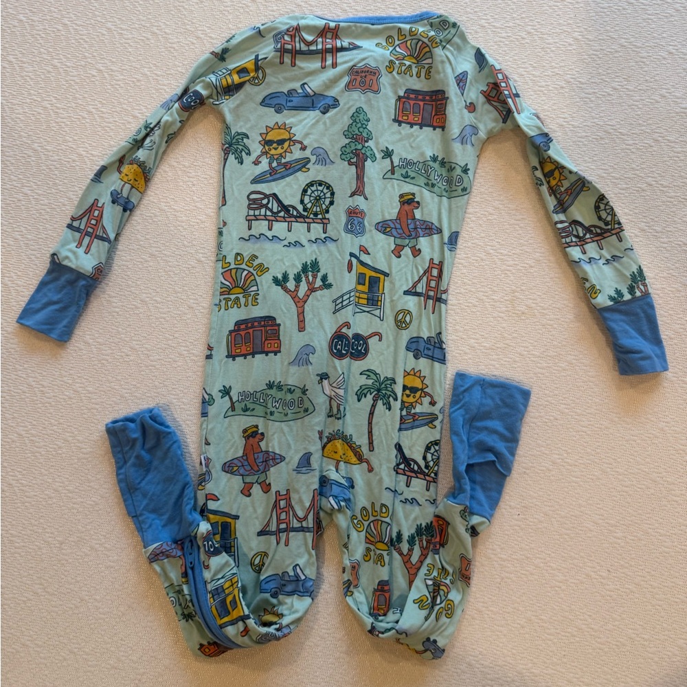 Little Sleepies California Print Zippie
